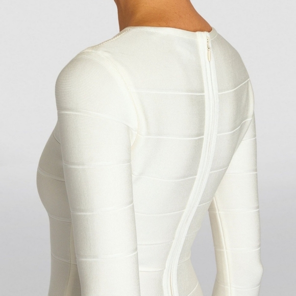 Herve Ledger Icon Mini Sheath Bandage Dress NWT - Picture 5 of 12